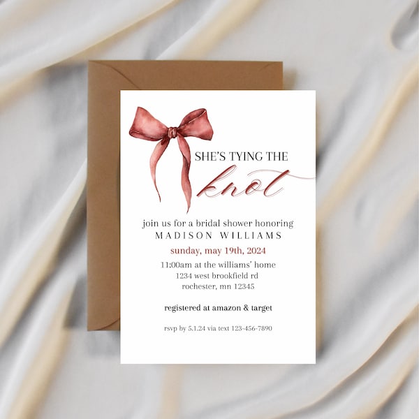 Tying the Knot Bridal Shower Decorations Etsy
