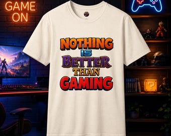 Niets is beter dan gokken T-shirt | T-shirt met grafische game voor videogames