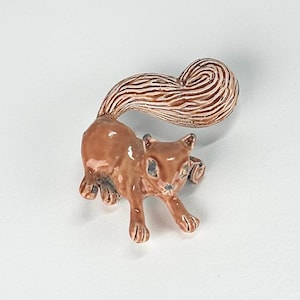 Vintage Brooch Pin of Squirrel and Stamped Gerry&#39;s