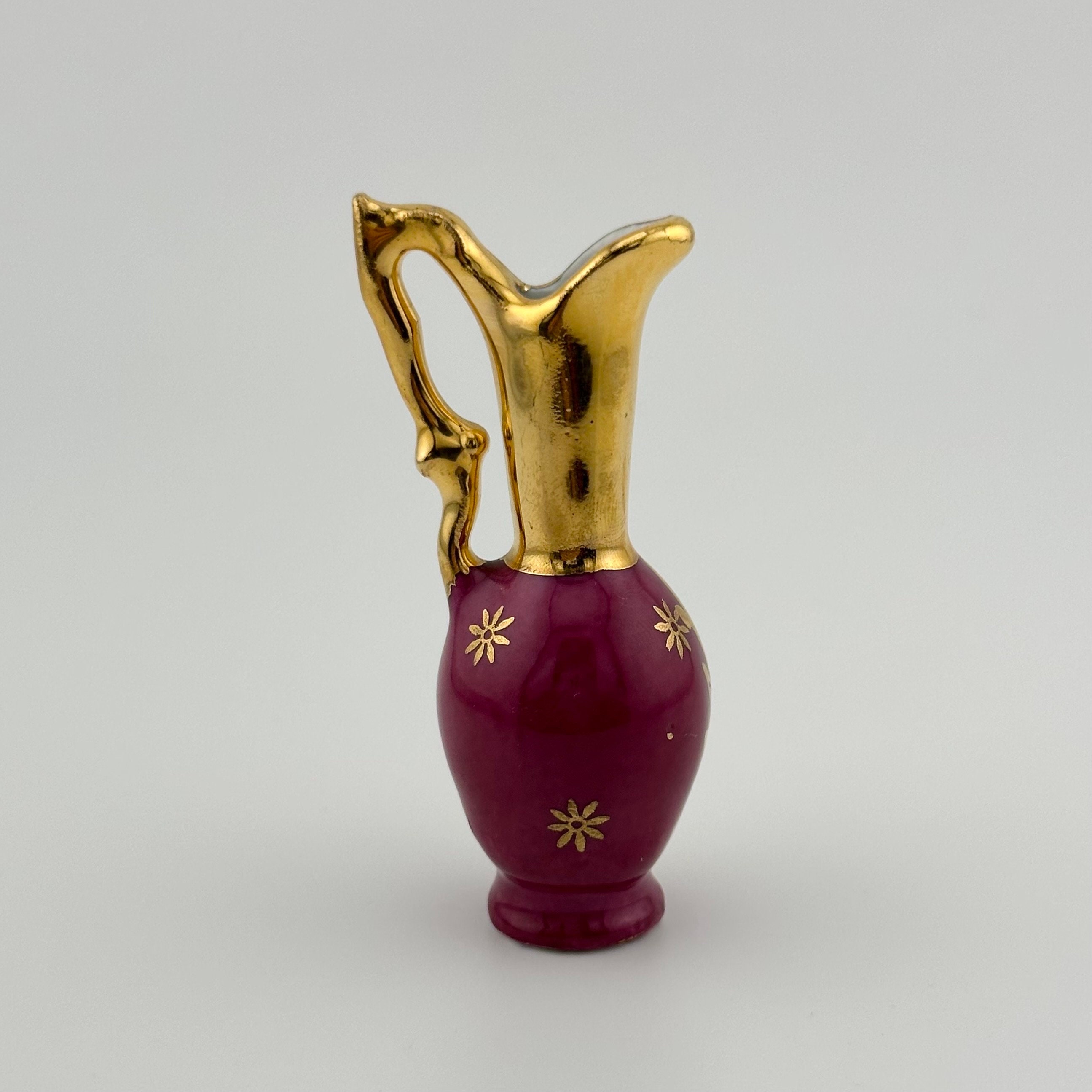 Vintage Miniatures, Limoges France, Porcelain Vase and