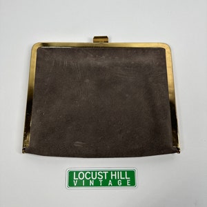 Vintage Handbag, Etra, Light Brown Suede Leather Purse.