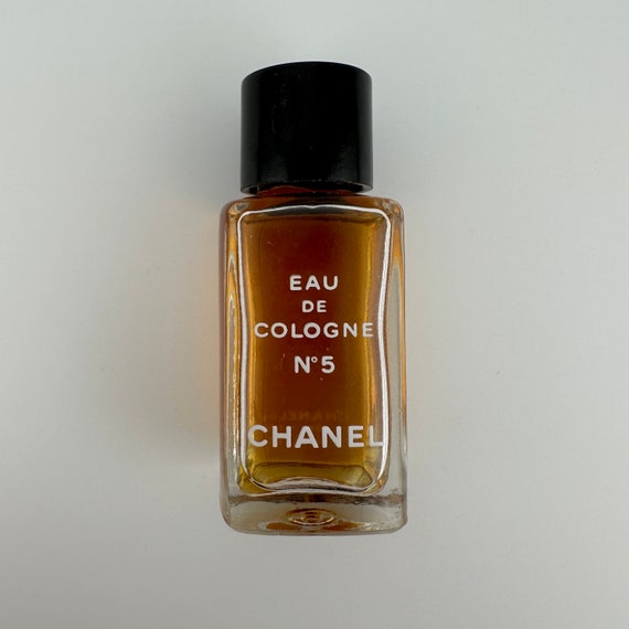 Vintage Mini Chanel Perfume Bottle, Clear Glass, … - image 2