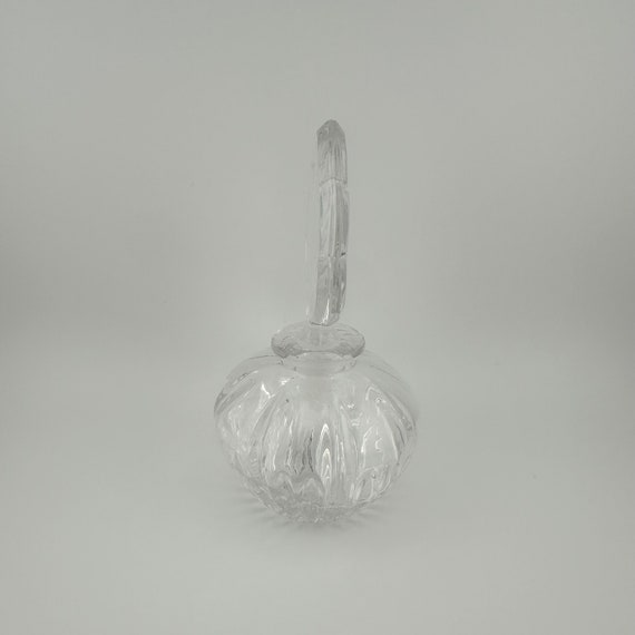 Vintage Perfume Bottle, Lead Crystal Cut Glass, B… - image 2