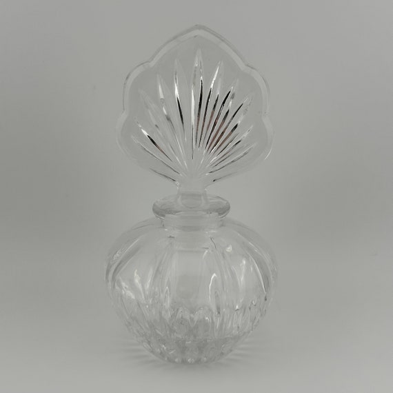 Vintage Perfume Bottle, Lead Crystal Cut Glass, B… - image 7