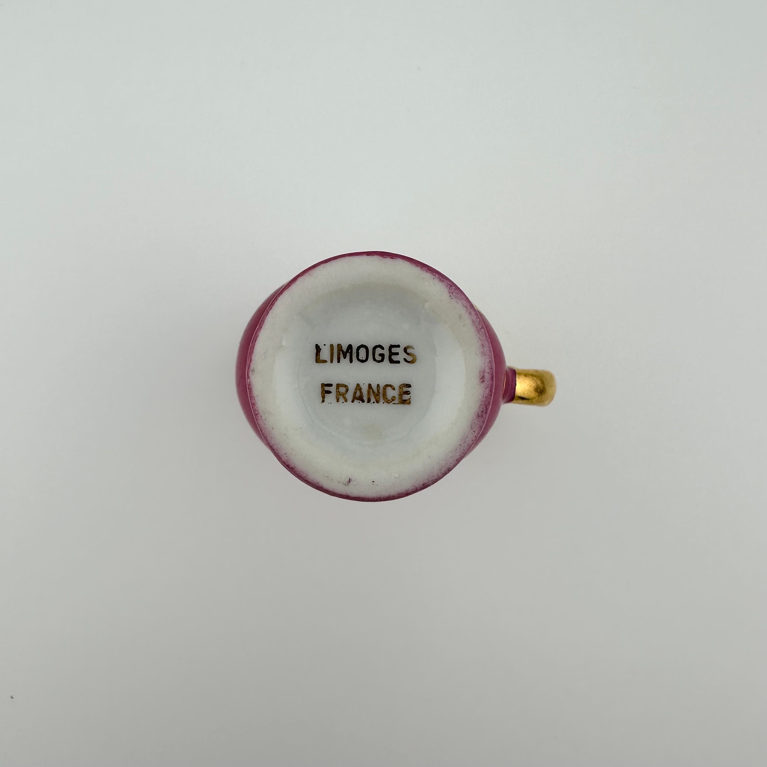 Vintage Miniatures, Limoges France, Porcelain Vase and