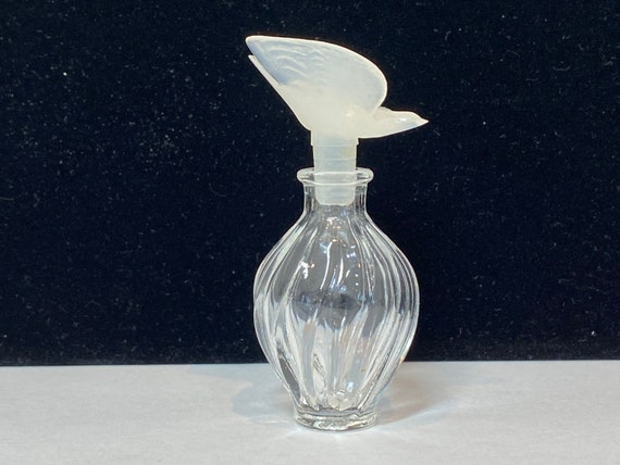 Vintage Mini Perfume Bottle, Lalique Dove by Nina… - image 1