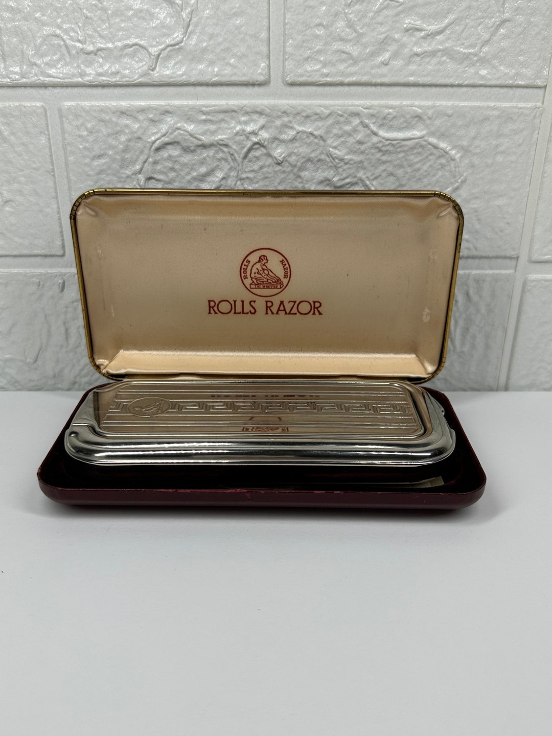 Antique Razor Blade Sharpener Rolls Whetter England 1920s Etsy