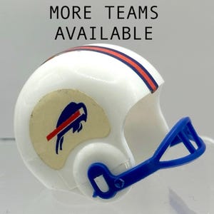 Vintage Miniature NFL Football Team Plastic Helmets