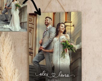 Custom Photo on Wood Pallet, Rustic Family Keepsake