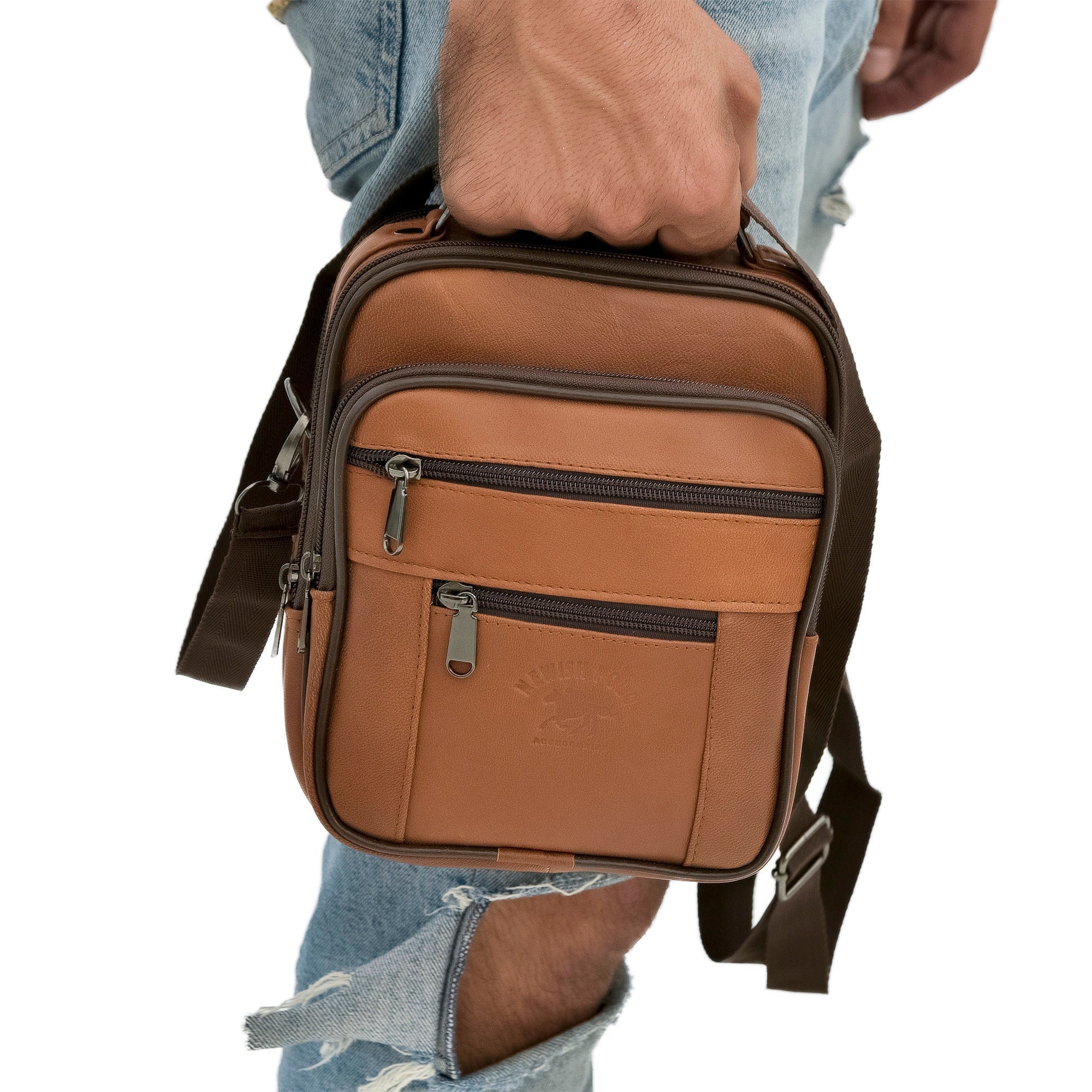 Valerio Leather Sling Bag - Goyard Saint  Louis Tote 394962 -  Extension-fmedShops