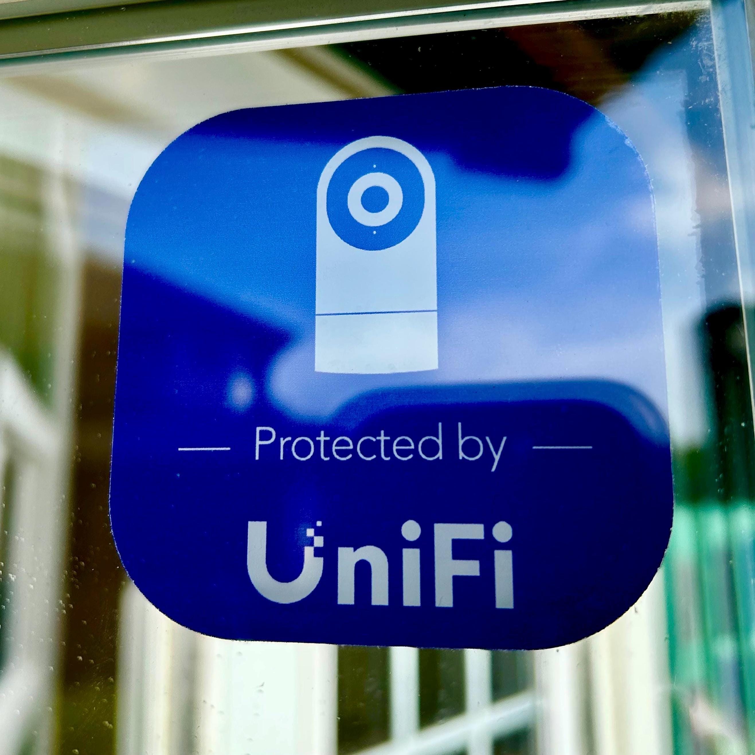Inside Window Sticker Unifi Protect Security INSIDE Window Sticker - Etsy