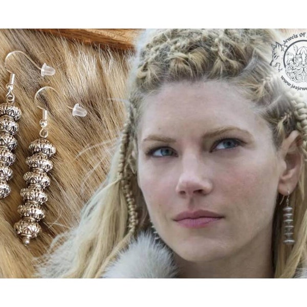 Vikings Lagertha Shield Maiden Earrings, Shieldmaiden, Womens Viking Earrings, Norse Pagan, Heathen Jewelry, Sterling Silver Ear Hooks