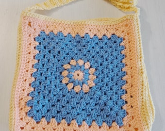 Colorful crochet bag