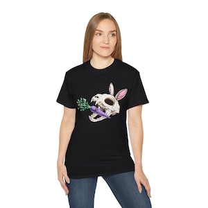 Killer rabbit shirt, skull, carrot