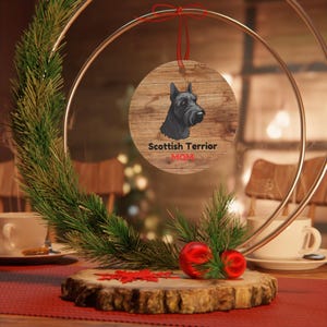 Metall Ornamente, Scottish Terrier Mom Weihnachtsverzierung, Scottish Terrier, Geschenk für Hundeliebhaber, Weihnachten, Haustierbesitzer Weihnachtsgeschenk