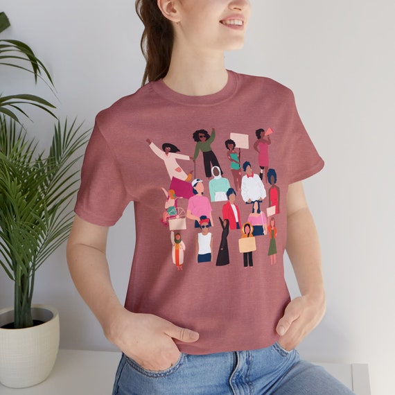Girls And Women Unity Power In Diversity Feminist T-Shirt Girls And Women Unity Power In Diversity Feminist T-Shirt