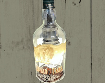 Upcycled Bourbon Bottle Pendant Light: Handmade Bar Fixture