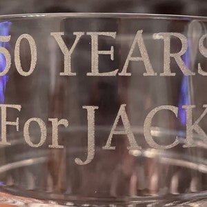 Bourbon Custom Laser Engraved  Glassware