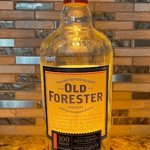 Old Forester 100 Proof Bourbon Bottle Lamp