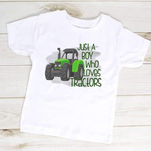 Just a Boy Who Loves Tractors Etsy