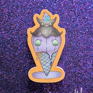Pumpkin Ice Cream Monster Sticker | Pumpkin-Boo | Fan Art Sticker | Halloween Sticker |