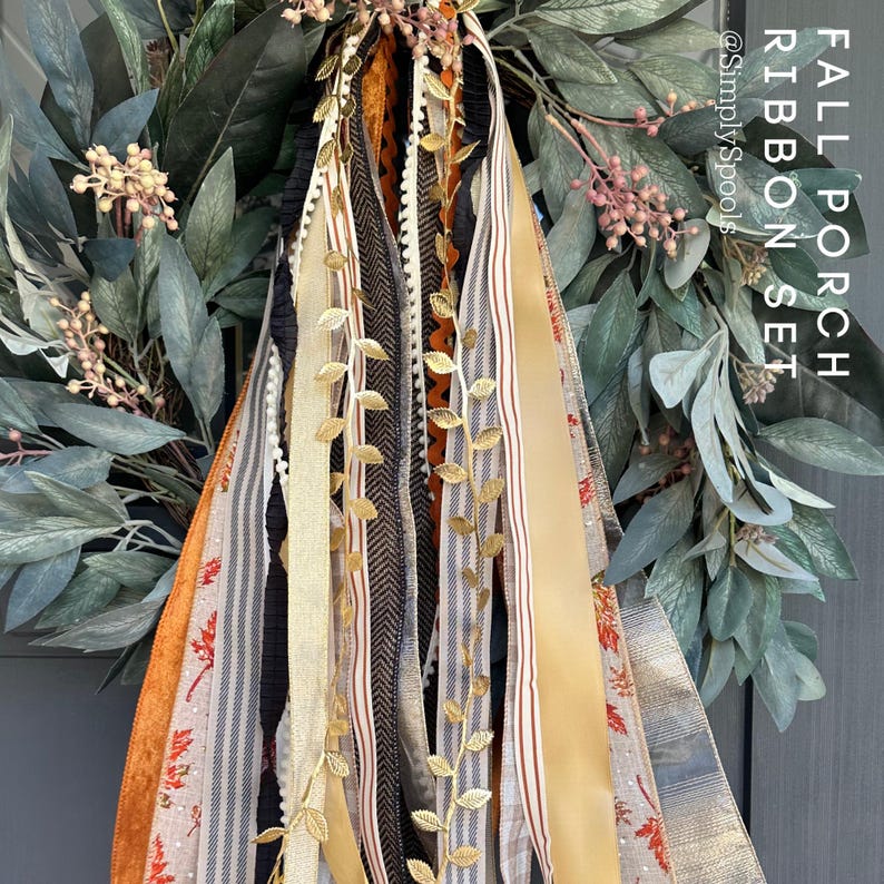 Fall Porch Ribbon Bundle - Etsy