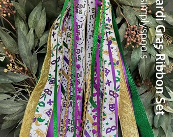 Mardi Gras Ribbon Set
