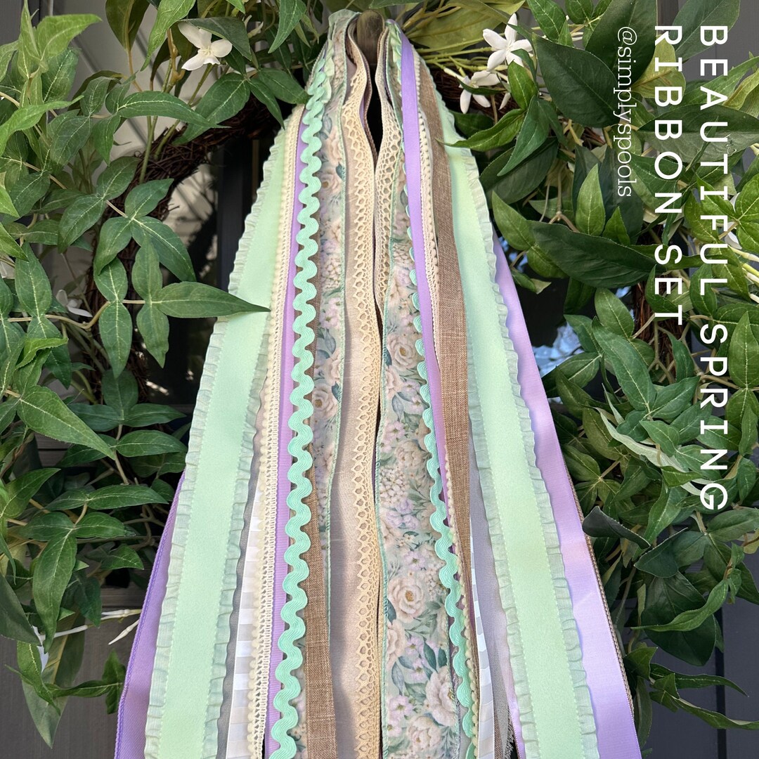 Beautiful Spring Ribbon Set - Etsy
