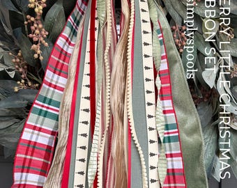 Merry Little Christmas Ribbon Set