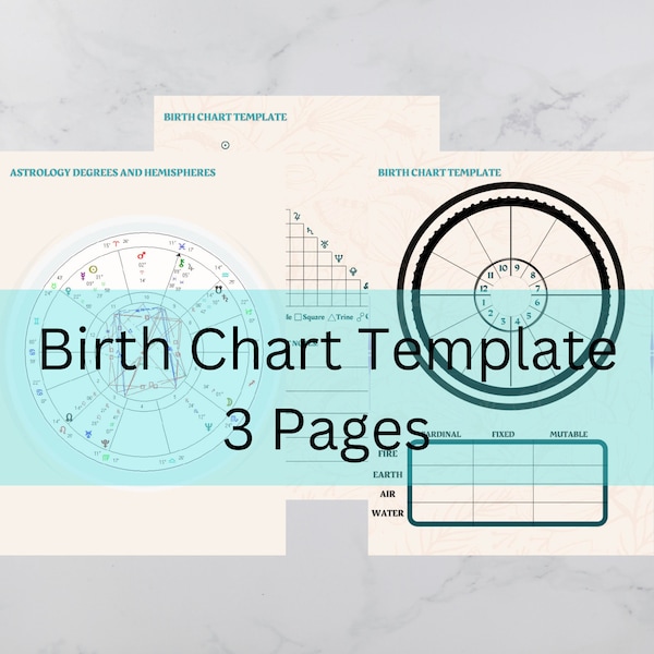 Birth Chart Template Etsy Australia Birth Chart Template Etsy Australia