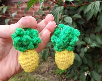Boucles d’oreilles crochet ananas
