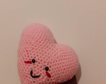 Love Heart Amigurumi - cadeau pour la fête des mères / Saint-Valentin / Anniversaire / Mariage / Anniversaire / Noël