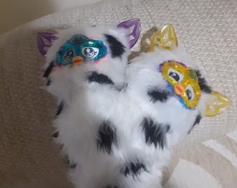 Fourreau à deux têtes Furby de 60 cm de long avec colonne vertébrale mobile