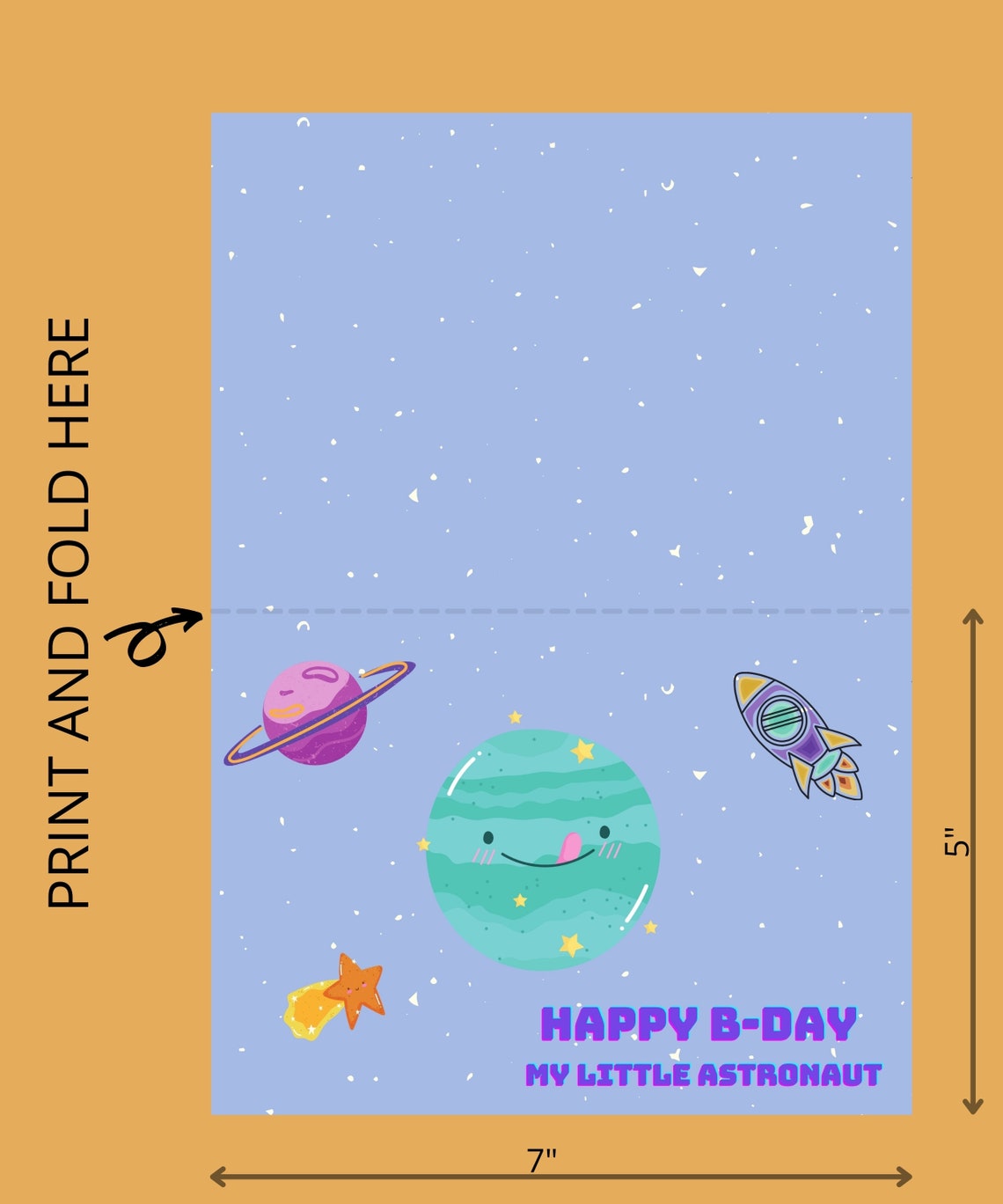 The Universe Card Happy Birthday cards Printable Birthday Etsy