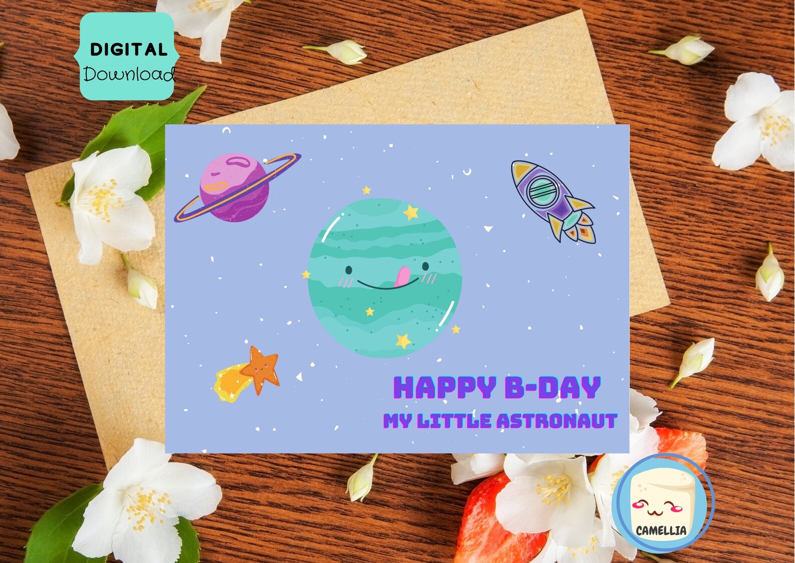 The Universe Card Happy Birthday cards Printable Birthday Etsy