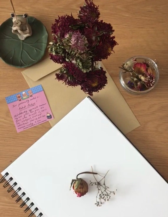 Cartas perfumadas, personalizadas y escritas a mano con flores secas reales  o correo electrónico digital de Saiki K. personajes SFW y NSFW -  México
