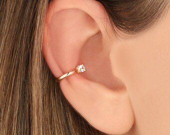925k Silver Ear Cuff ,Sterling Silver Ear Cuff, No Pierce Earrings, Conch Earrings, Non Pierce Ear Cuff, Silver Ear Wrap