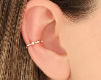 925k Silver Ear Cuff ,Sterling Silver Ear Cuff, No Pierce Earrings, Conch Earrings, Non Pierce Ear Cuff, Silver Ear Wrap