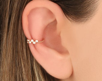 925k Silver Ear Cuff ,Sterling Silver Ear Cuff, No Pierce Earrings, Conch Earrings, Non Pierce Ear Cuff, Silver Ear Wrap