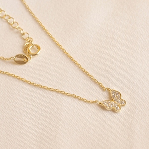 Minimalist Butterfly Necklace,Gold Filled,Butterfly Jewelry ,Tiny Butterfly ,Sterling Silver ,Dainty Necklace ,Minimalist Necklace