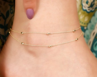 Sterling Silver Anklet, ankle bracelet, silver ankle bracelet, best friend gift, gift for her anklet, anklets, boho Jewelry, silver anklet
