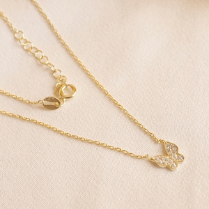 14k Soild Gold Minimalist Butterfly Necklace - Gold Butterfly Necklace - Minimalist Necklace - 14k Gold Necklace - Minimalist Jewelry