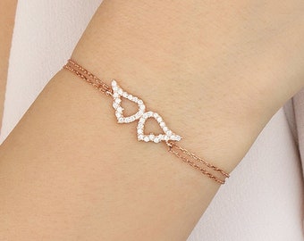 Srebrna bransoletka ze skrzydłami anioła, bransoletka anioła, bransoletka ze skrzydłami, delikatna regulowana bransoletka, prezent dla niej, ręcznie robiona bransoletka ze srebra próby 925