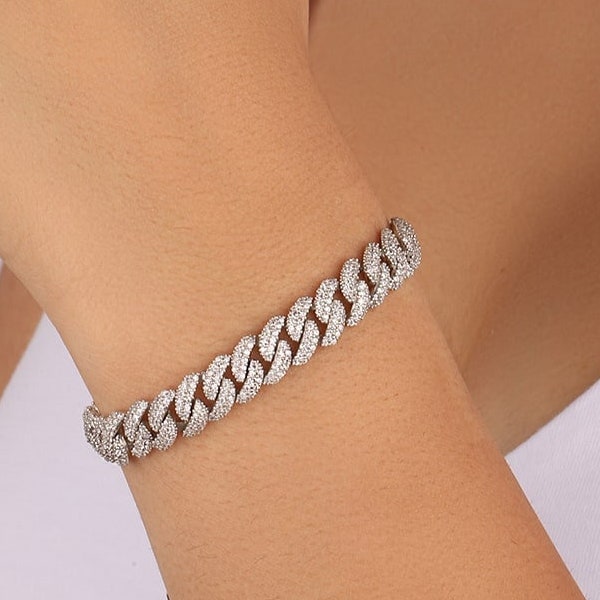 Silber Gourmet Armband, Feinschmecker Armband, zierliches Verstellbares Armband, Geschenk für Sie, handgemachtes 925 Silber Armband