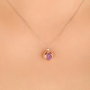 Pomegranate Necklace in 925k Silver