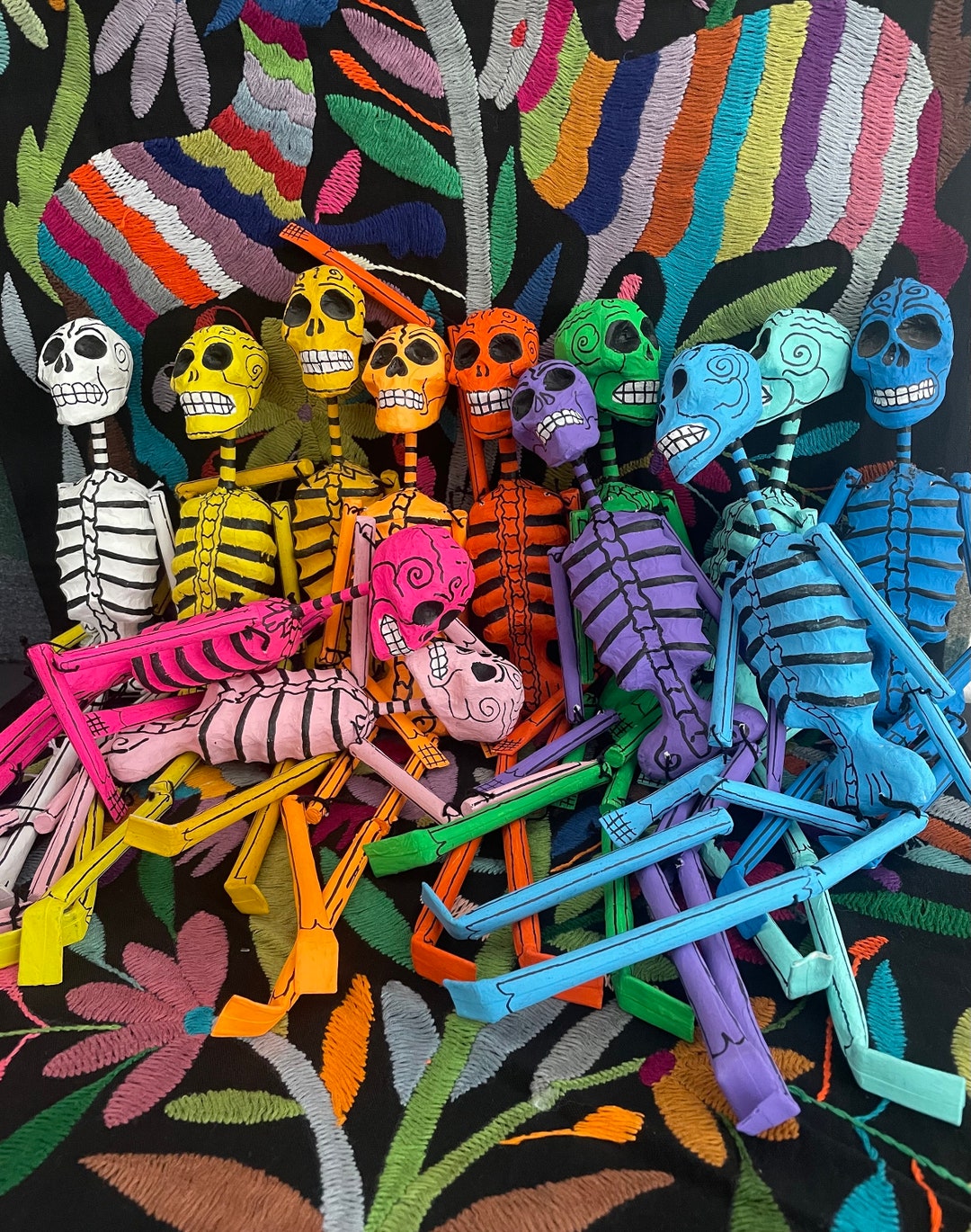 Paper Mache Skeleton Figure From Mexico - Etsy