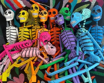 Paper mache skeleton figure from Mexico