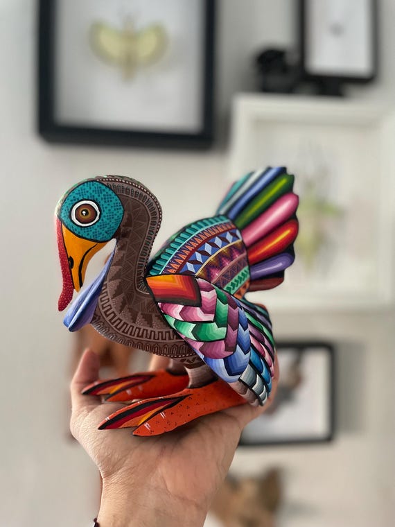 メキシコ オアハカ 七面鳥 ヴィンテージ 鳥の置物 メキシコ オアハカ