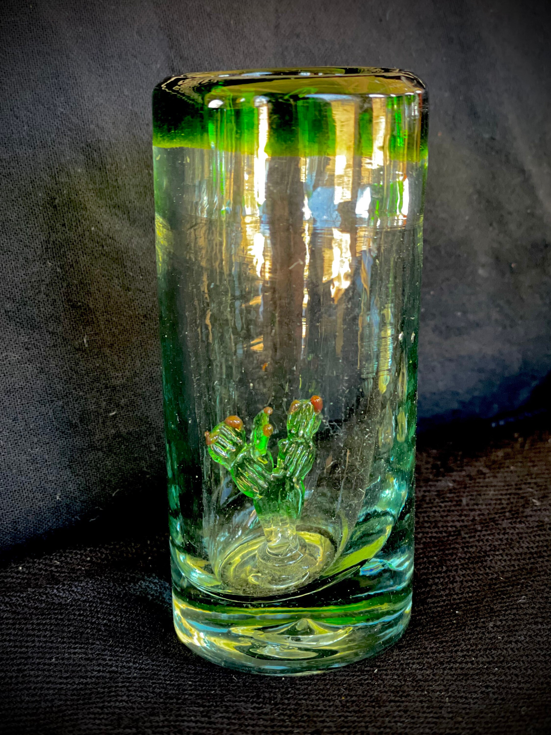 Individual Classic Mexican Tequila Shot Glass With Cactus Etsy