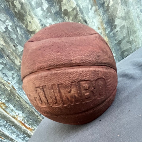 Vintage Basketball collectible.Vintage Doorstop.Basketball paperweight.Jumbo.Office decor.Unique doorstop.Basketball lover gift.Sports decor